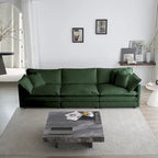 2-Piece Chenille Sectional Sofa Set for Living Room