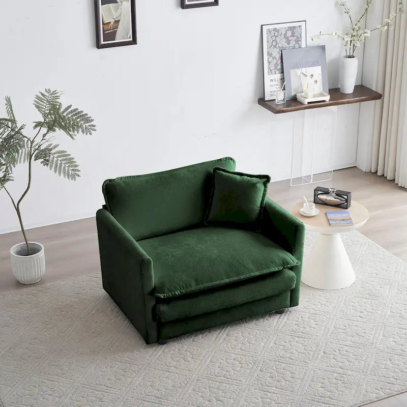 2-Piece Chenille Sectional Sofa Set for Living Room