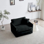 2-Piece Chenille Sectional Sofa Set for Living Room