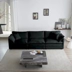 2-Piece Chenille Sectional Sofa Set for Living Room