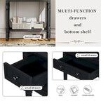 Console Table with 3 Storage Drawers and Bottom Shelf