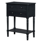 Console Table with 3 Storage Drawers and Bottom Shelf