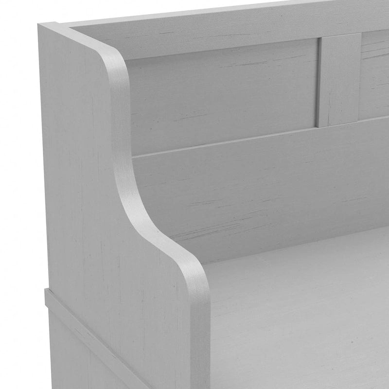40W Entryway Bench with Doors & Shoe Storage | Transitional Style