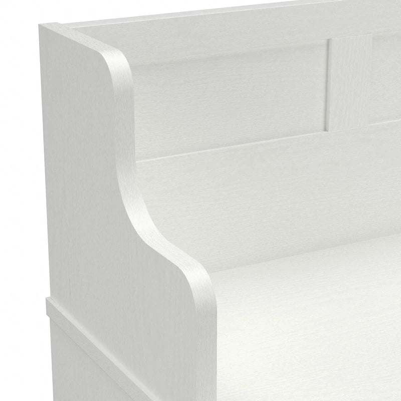 40W Entryway Bench with Doors & Shoe Storage | Transitional Style