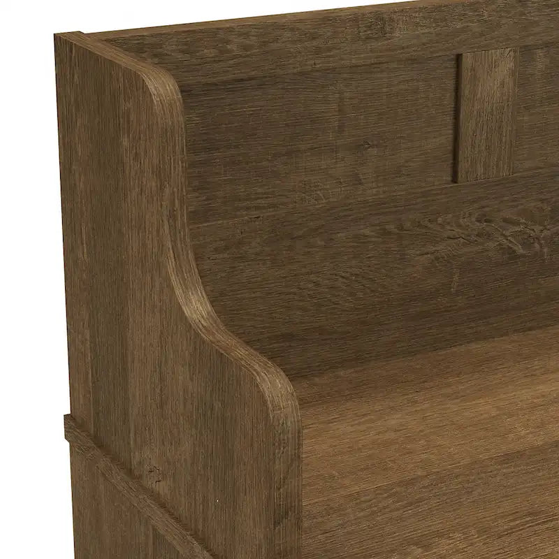 40W Entryway Bench with Doors & Shoe Storage | Transitional Style