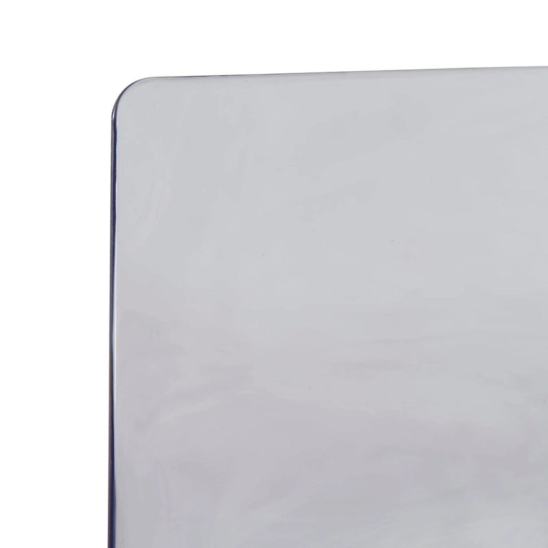 Acrylic Dining Chair with Water Ripple Design & Chrome Legs