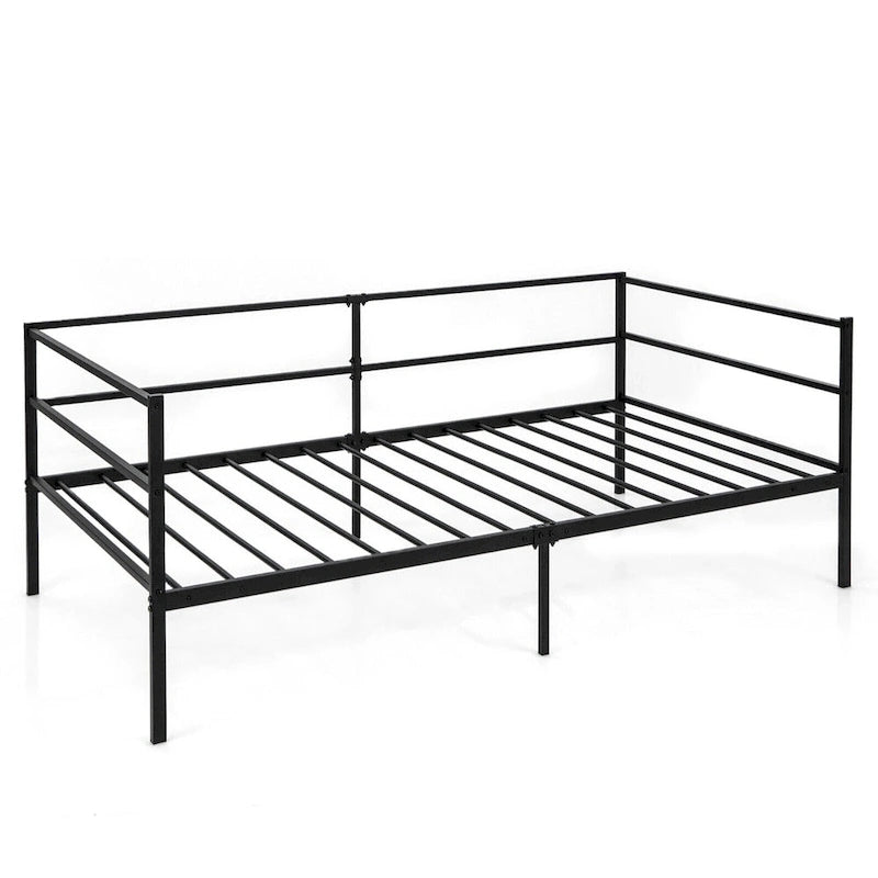 Twin Metal Daybed Frame, Dual-Use Platform Sofa Bed for Living Room