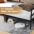 Twin Metal Daybed Frame, Dual-Use Platform Sofa Bed for Living Room
