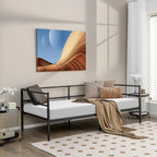 Twin Metal Daybed Frame, Dual-Use Platform Sofa Bed for Living Room