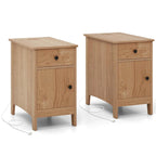 End Table with Built-In Charging Station & Flip-Top | Bedside Nightstand