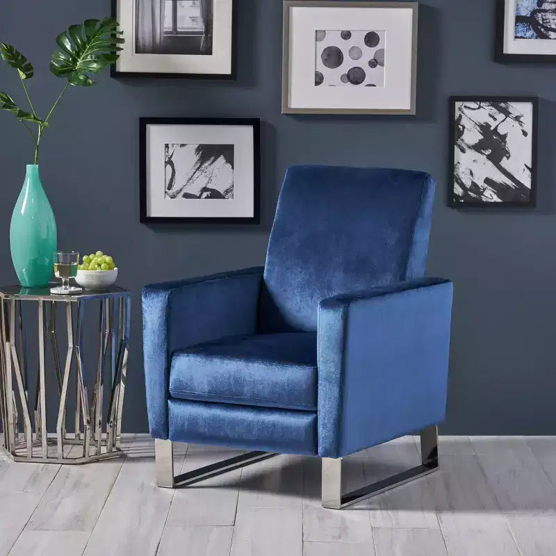 Brightwood Modern Push Back High Leg Recliner - Christopher Knight Home