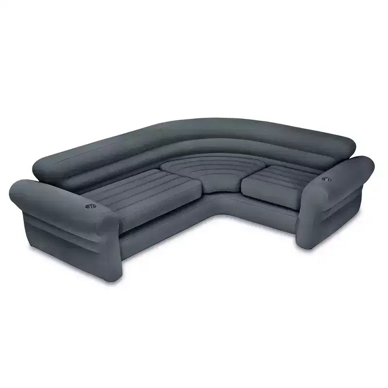 Divano sezionale angolare Intex da interno con poltrona e pouf (confezione da 2)
