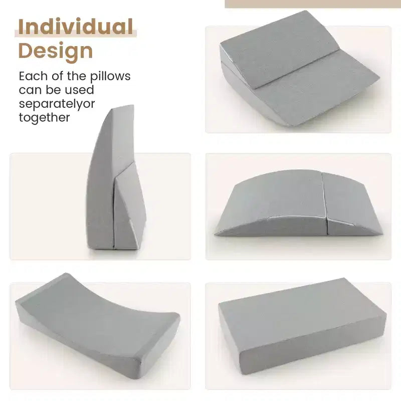 Costway Divano Letto Pieghevole 4 in 1, Poltrona Relax Futon per Pavimento, Singolo Grigio