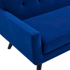 Tufted Performance Velvet Armchair with Solid Wood Legs