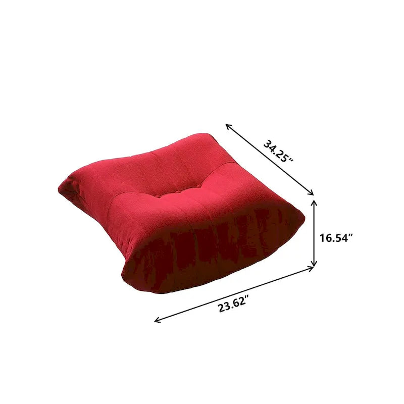 Teddy Fabric Lazy Sofa Sets for Bedroom Living Room,Comfortable Bean Bag Chair Floor Couch