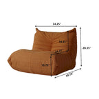 Teddy Fabric Lazy Sofa Sets for Bedroom Living Room,Comfortable Bean Bag Chair Floor Couch