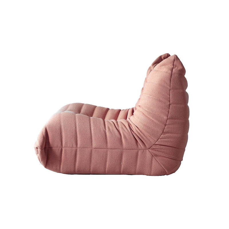 Teddy Fabric Lazy Sofa Sets for Bedroom Living Room,Comfortable Bean Bag Chair Floor Couch