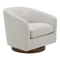 Modern Upholstered Swivel Barrel Chair for Living Room