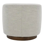 Modern Upholstered Swivel Barrel Chair for Living Room