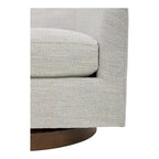 Modern Upholstered Swivel Barrel Chair for Living Room