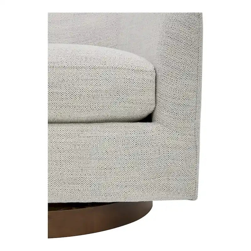 Modern Upholstered Swivel Barrel Chair for Living Room