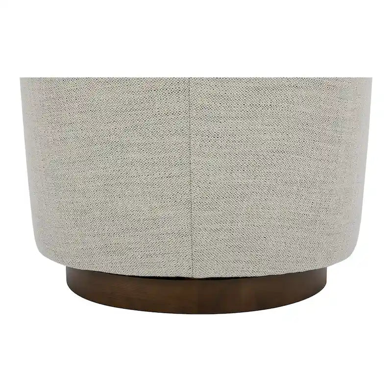 Modern Upholstered Swivel Barrel Chair for Living Room