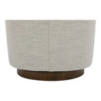 Modern Upholstered Swivel Barrel Chair for Living Room