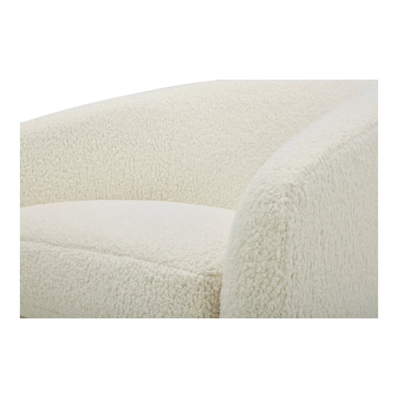 Modern Upholstered Swivel Barrel Chair for Living Room