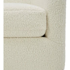 Modern Upholstered Swivel Barrel Chair for Living Room