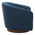 Modern Upholstered Swivel Barrel Chair for Living Room