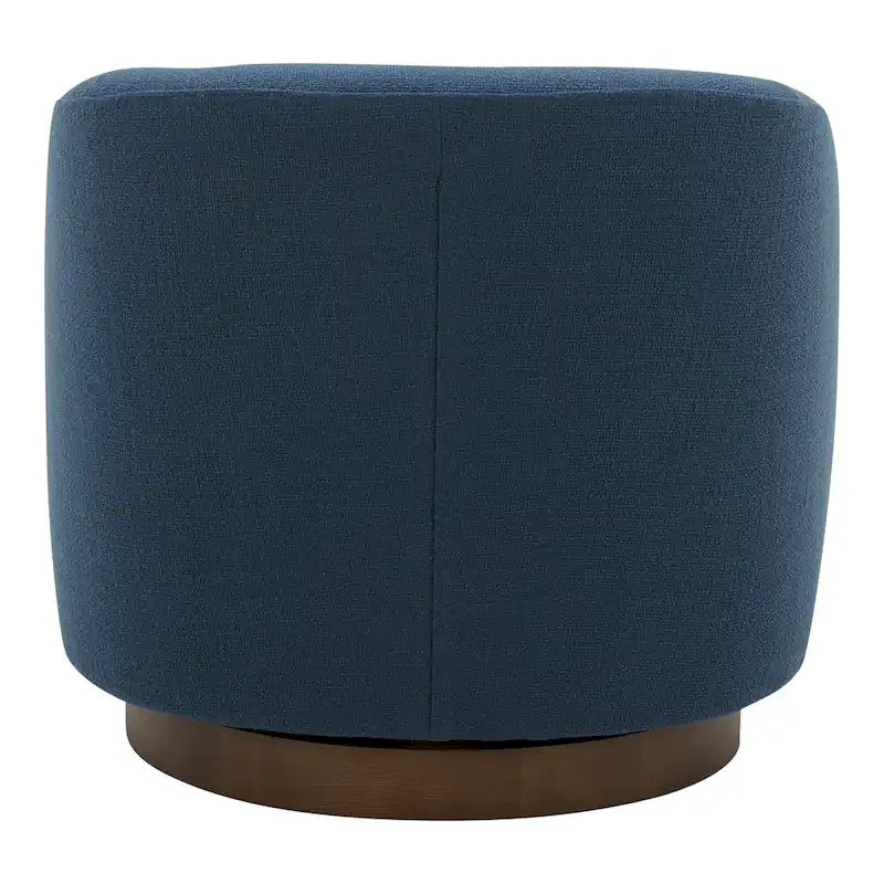Modern Upholstered Swivel Barrel Chair for Living Room
