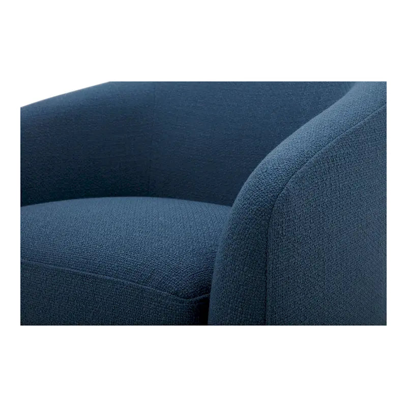 Modern Upholstered Swivel Barrel Chair for Living Room