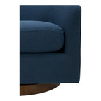 Modern Upholstered Swivel Barrel Chair for Living Room