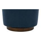Modern Upholstered Swivel Barrel Chair for Living Room