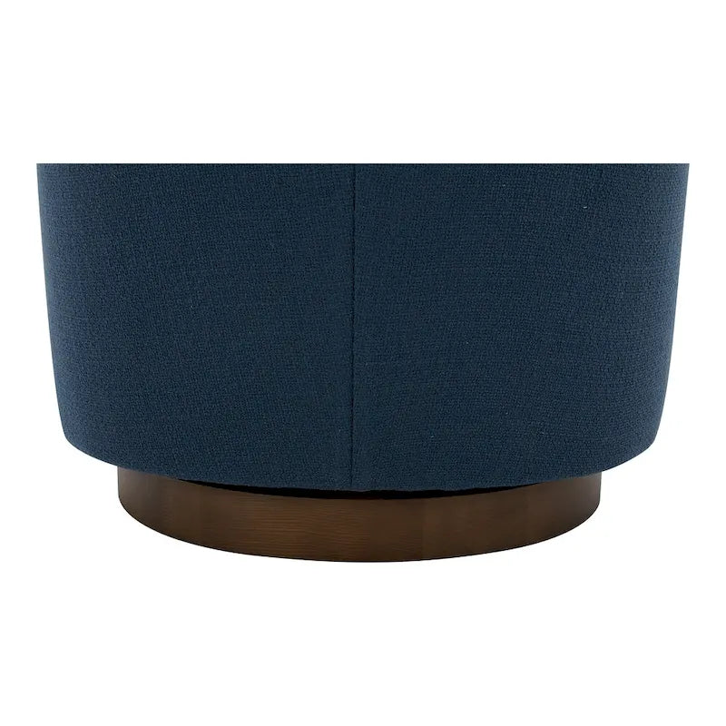 Modern Upholstered Swivel Barrel Chair for Living Room