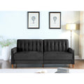 Mid-Century Modern Convertible Sleeper Sofa Bed in Linen