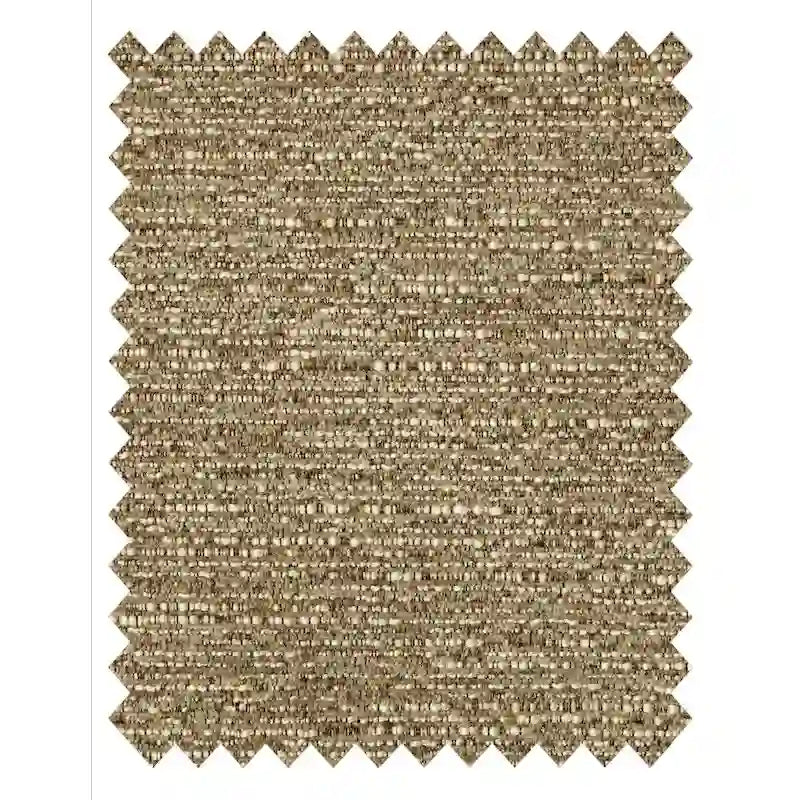 Round Upholstered Ottoman – Olive Fabric Accent Footrest