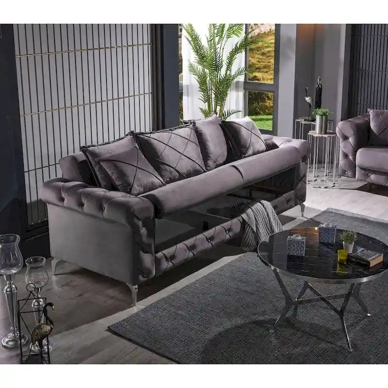 2-Piece Traditional Sofa & Loveseat Living Room Set