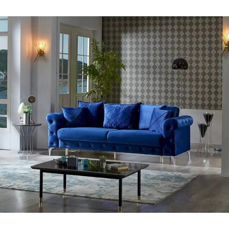 2-Piece Traditional Sofa & Loveseat Living Room Set