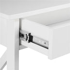 Wooden Entryway Console Table with Power Outlet, Drawer and 2-Layer Shelves