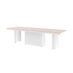 Extendable High-Gloss Modern Dining Table | Seats up to 12