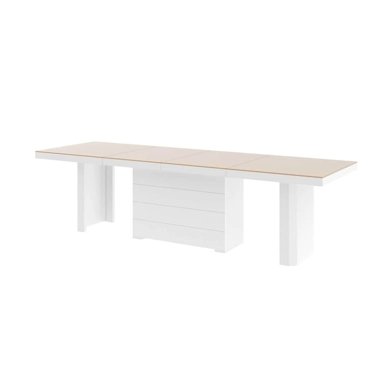 Extendable High-Gloss Modern Dining Table | Seats up to 12
