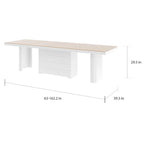 Extendable High-Gloss Modern Dining Table | Seats up to 12