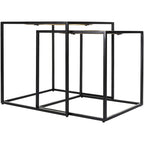 Karley Nesting Mirrored End Tables - 21H x 21W x 21D, 19H x 19W x 19D