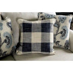 Transitional Ivory Fabric 2-Piece Sofa & Loveseat Living Room Set