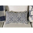 Transitional Ivory Fabric 2-Piece Sofa & Loveseat Living Room Set