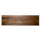 74" Boho Solid Mango Wood TV Console with 4 Hand-Carved Doors, Weathered Honey