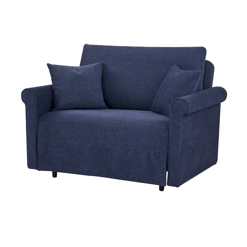 Convertible Chair to Chaise Lounge or Twin Bed for Small Spaces