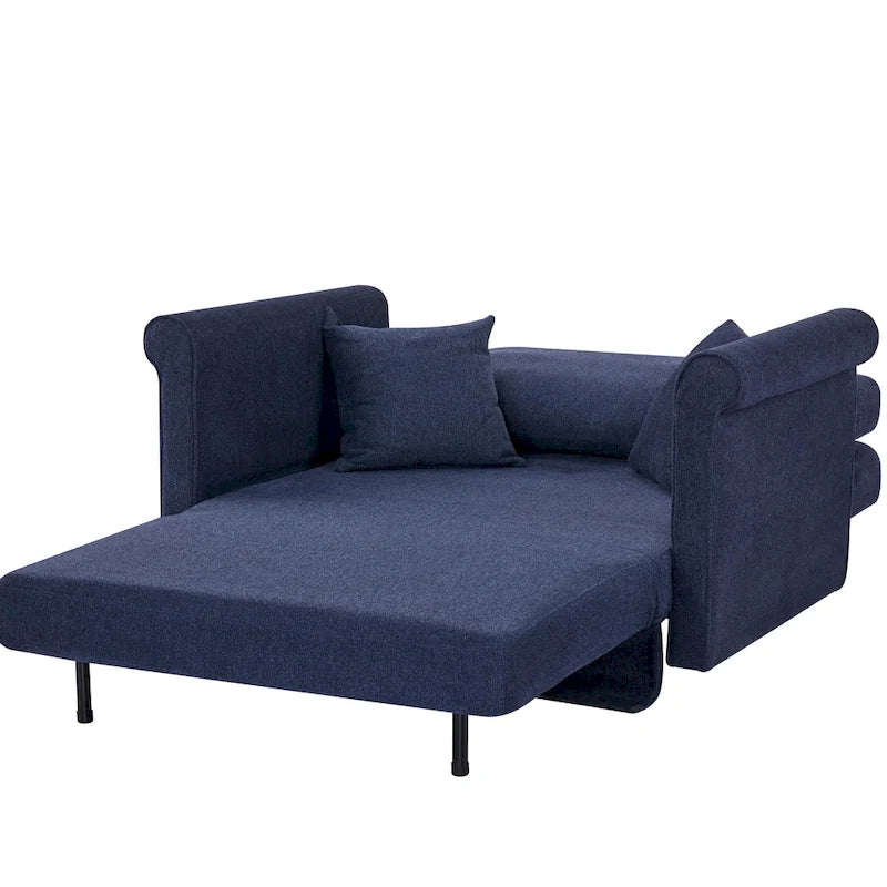 Convertible Chair to Chaise Lounge or Twin Bed for Small Spaces