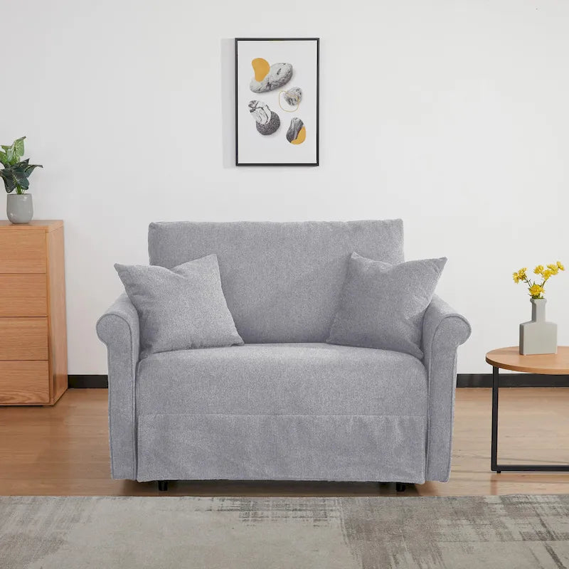 Convertible Chair to Chaise Lounge or Twin Bed for Small Spaces
